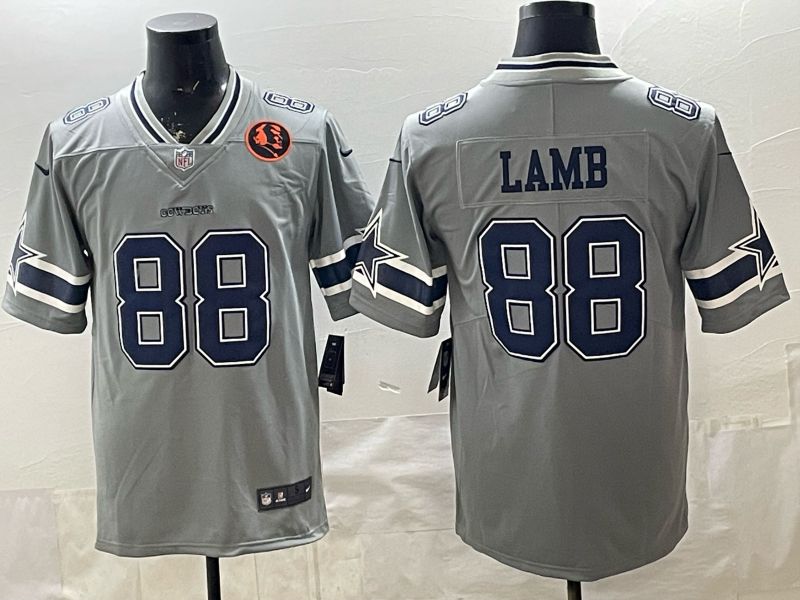 2026 Men Dallas Cowboys #88 Lamb Grey Nike Limited NFL Jersey style 003->dallas cowboys->NFL Jersey